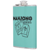 Mahjong Master | Funny Mahjong Player Flachmann (Links)