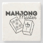 Mahjong Master Steinuntersetzer (Vorderseite)
