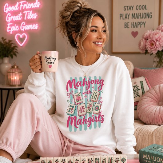 Mahjong mit Mahgirls Sweatshirt