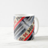 Mahjong mit Monogramm Kaffeetasse (VorderseiteRechts)