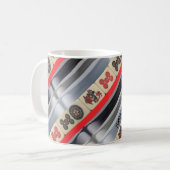 Mahjong mit Monogramm Kaffeetasse (Vorderseite Links)