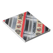 Mahjong mit Monogramm Notizblock (angewinkelt)