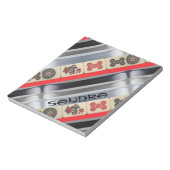 Mahjong mit Monogramm Notizblock (Rotiert)