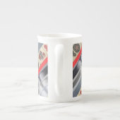 Mahjong mit Monogramm Porzellantasse (Rückseite)