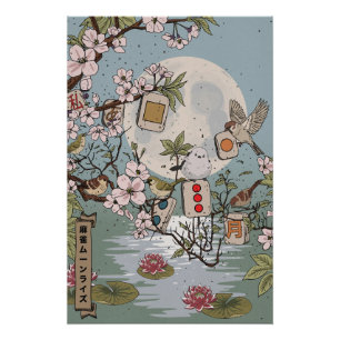 Mahjong Mondaufgang Poster