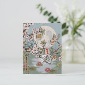 Mahjong Mondaufgang Postkarte (Stehend Vorderseite)