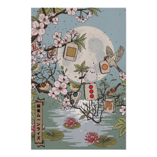 Mahjong Moonrise Poster (Vorderseite)
