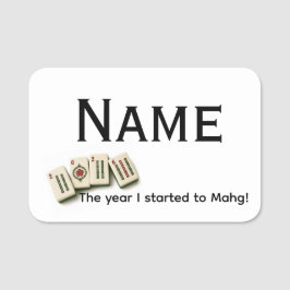 Mahjong Namensschild