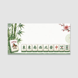 Mahjong Namensschild