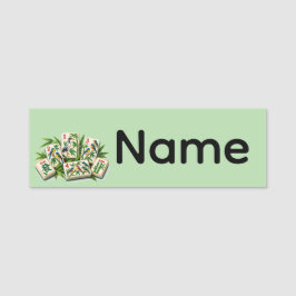 Mahjong Namensschild