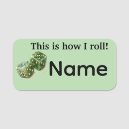 Mahjong Namensschild
