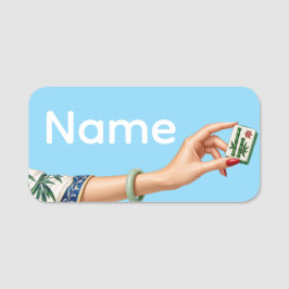 Mahjong Namensschild