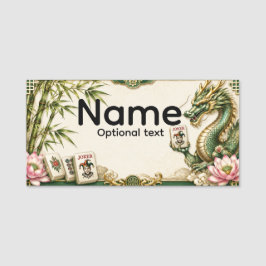 Mahjong Namensschilder Namensschild