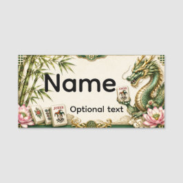 Mahjong Namensschilder Namensschild