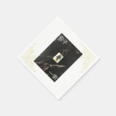 Mahjong Napkin mit Kantonesisch 1 von Bamboo Serviette (Ecke)