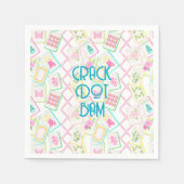 MAHJONG NAPKIN SERVIETTE (Vorderseite)