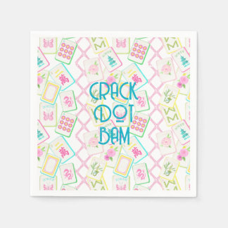 MAHJONG NAPKIN SERVIETTE