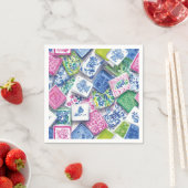 Mahjong Napkin Serviette (Beispiel)