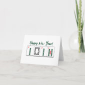 MahJong New Years Card Karte (Vorderseite)
