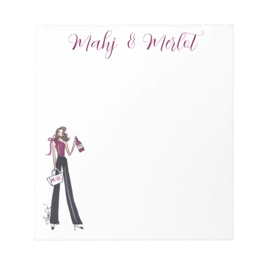 Mahjong note pad notizblock (Vorderseite)