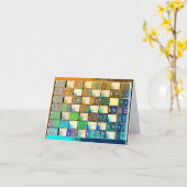 Mahjong Notecard Karte (Gelbe Blume)