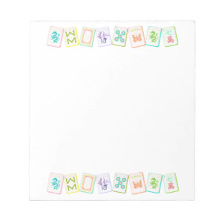 MAHJONG NOTEPAD NOTIZBLOCK