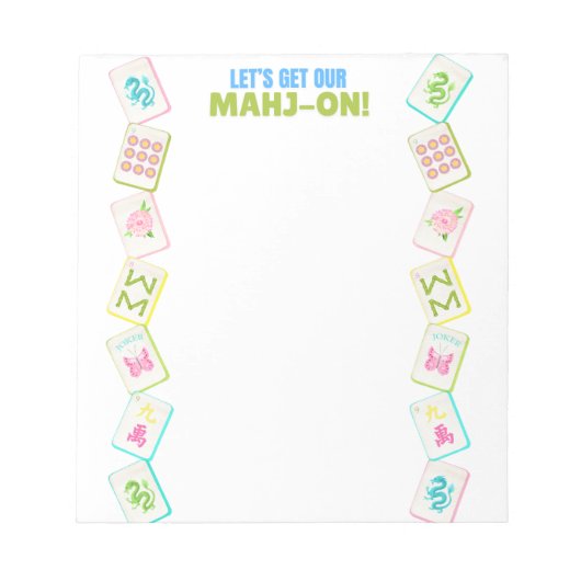 MAHJONG NOTIZBLOCK (Vorderseite)