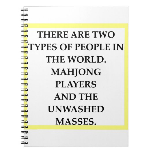 MAHJONG NOTIZBLOCK (Vorderseite)