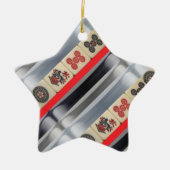 Mahjong Orientale Keramik Ornament (Vorne)
