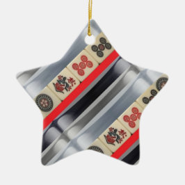 Mahjong Orientale Keramik Ornament