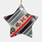 Mahjong Orientale Keramik Ornament (Hinten)