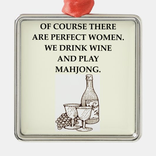 MAHJONG ORNAMENT AUS METALL (Vorne)