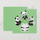 Mahjong Panda Niedlich Funny (Vorne/Hinten)
