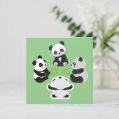 Mahjong Panda Niedlich Funny (Stehend Vorderseite)