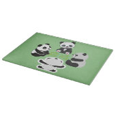 Mahjong Panda Niedlich Funny Schneidebrett (Ecke)