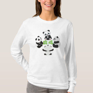 Mahjong Panda Niedlich Funny T-Shirt