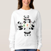 Mahjong Panda Sweatshirt (Vorderseite)