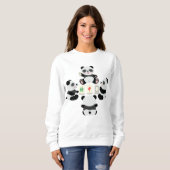 Mahjong Panda Sweatshirt (Vorne ganz)