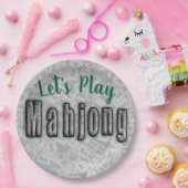 Mahjong-Papierteller Pappteller (Party)