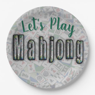 Mahjong-Papierteller Pappteller