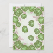 Mahjong Party Invitation, Cabbage and Pink Einladung (Rückseite)