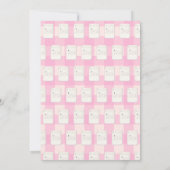 Mahjong Party Invitation, grandmillennial swans Einladung (Rückseite)