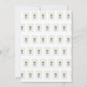 Mahjong Party Invitation, Preppy Champagne Einladung (Rückseite)