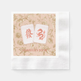 Mahjong Party Napkin, Toile Serviette