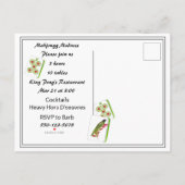 Mahjong Party Postcard Einladung (Rückseite)