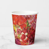 Mahjong Party Theme Cups, mahjong florals Pappbecher (Rückseite)