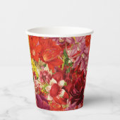 Mahjong Party Theme Cups, mahjong florals Pappbecher (Vorderseite)