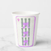 Mahjong Party Theme Cups, mahjong tiles Pappbecher (Rückseite)