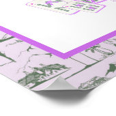 Mahjong Party Toile Begrüßungszeichen Poster (Ecke)