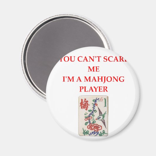 MAHJONG.png Magnet (Vorderseite/Rückseite)